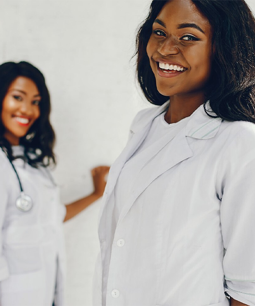 Caring healthcare professional